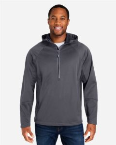 CORE365 CE711 Unisex Techno Lite Pullover Anorak – Carbon (on model)