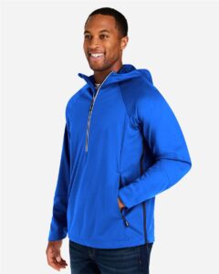 CORE365 CE711 Unisex Techno Lite Pullover Anorak – True Royal (on model side)