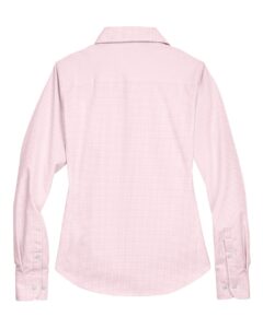 Devon & Jones D640W Women’s Crown Collection® Gingham Check Woven Dress Shirt – Pink (back)