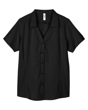 CORE365 CE510W Women’s Ultra UVP® Marina Shirt – Black
