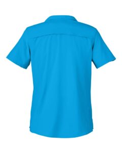 CORE365 CE510W Women’s Ultra UVP® Marina Shirt – Electric Blue (back)