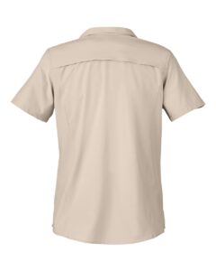 CORE365 CE510W Women’s Ultra UVP® Marina Shirt – Stone (back)