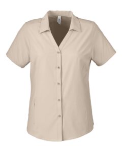 CORE365 CE510W Women’s Ultra UVP® Marina Shirt – Stone