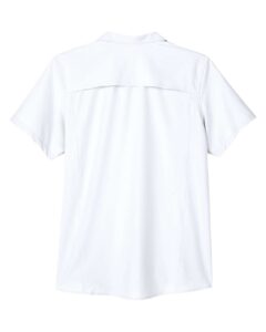 CORE365 CE510W Women’s Ultra UVP® Marina Shirt – White (back)