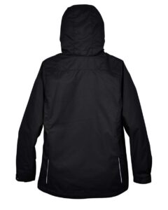 CORE365 78205 Women’s 3-in-1 Jacket with Fleece Liner – Black (back)