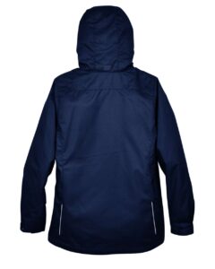 CORE365 78205 Women’s 3-in-1 Jacket with Fleece Liner – Classic Navy (back)