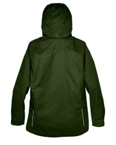 CORE365 78205 Women’s 3-in-1 Jacket with Fleece Liner – Forest (back)