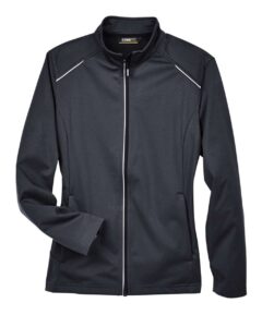 CORE365 CE708W Women’s Techno Lite Three-Layer Knit Tech-Shell – Black