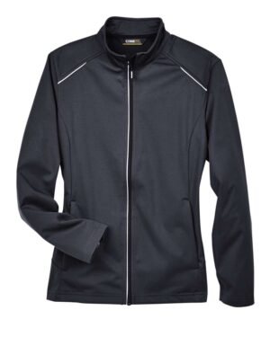 CORE365 CE708W Women’s Techno Lite Three-Layer Knit Tech-Shell – Black