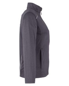 CORE365 CE708W Women’s Techno Lite Three-Layer Knit Tech-Shell – Carbon Heather (side)