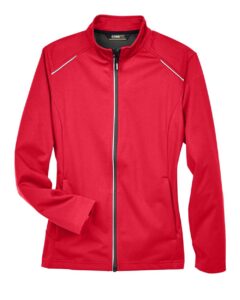 CORE365 CE708W Women’s Techno Lite Three-Layer Knit Tech-Shell – Classic Red