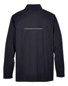 CORE365 CE708 Men’s Techno Lite Three-Layer Knit Tech-Shell – Black (back)