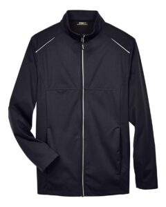 CORE365 CE708 Men’s Techno Lite Three-Layer Knit Tech-Shell – Black