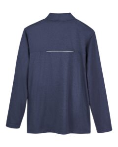 CORE365 CE708 Men’s Techno Lite Three-Layer Knit Tech-Shell – Classic Navy Heather (back)