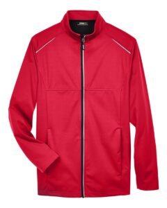 CORE365 CE708 Men’s Techno Lite Three-Layer Knit Tech-Shell – Classic Red
