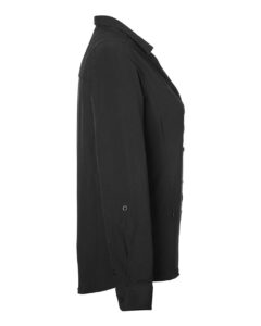 CORE365 CE510LW Women’s Ultra UVP® Marina Shirt – Black (side)