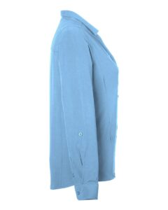 CORE365 CE510LW Women’s Ultra UVP® Marina Shirt – Columbia Blue (side)