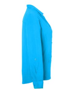 CORE365 CE510LW Women’s Ultra UVP® Marina Shirt – Electric Blue (side)
