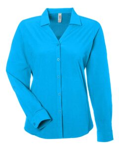 CORE365 CE510LW Women’s Ultra UVP® Marina Shirt – Electric Blue
