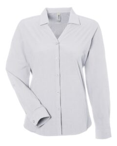 CORE365 CE510LW Women’s Ultra UVP® Marina Shirt – Platinum