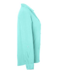 CORE365 CE510LW Women’s Ultra UVP® Marina Shirt – Sea Glass (side)