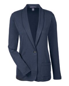 Devon & Jones DP462W Women’s Perfect Fit™ Shawl Collar Cardigan – Navy