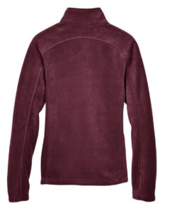 CORE365 78190 Women’s Journey Fleece Jacket – Burgundy (back)