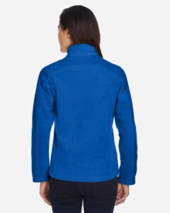 CORE365 78190 Women’s Journey Fleece Jacket – True Royal (on model back)