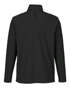 Devon & Jones DG410 Men’s CrownLux Performance® Windsor Welded Quarter-Zip Pullover – Black (back)