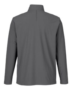 Devon & Jones DG410 Men’s CrownLux Performance® Windsor Welded Quarter-Zip Pullover – Graphite (back)