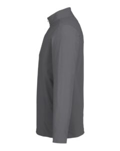 Devon & Jones DG410 Men’s CrownLux Performance® Windsor Welded Quarter-Zip Pullover – Graphite (side)