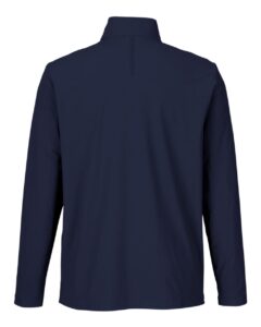 Devon & Jones DG410 Men’s CrownLux Performance® Windsor Welded Quarter-Zip Pullover – Navy (back)