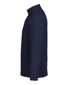 Devon & Jones DG410 Men’s CrownLux Performance® Windsor Welded Quarter-Zip Pullover – Navy (side)