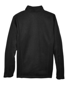 Devon & Jones DG793 Men’s Bristol Full-Zip Sweater Fleece Jacket – Black (back)
