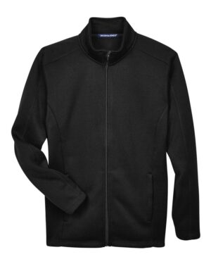 Devon & Jones DG793 Men’s Bristol Full-Zip Sweater Fleece Jacket – Black