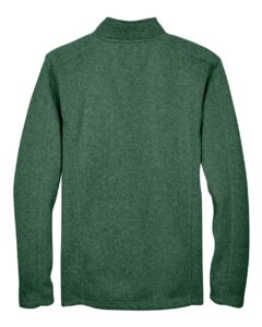 Devon & Jones DG793 Men’s Bristol Full-Zip Sweater Fleece Jacket – Forest Heather (back)
