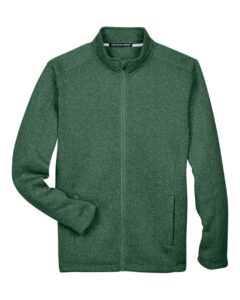 Devon & Jones DG793 Men’s Bristol Full-Zip Sweater Fleece Jacket – Forest Heather