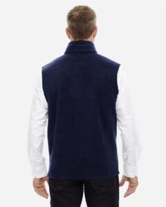 CORE365 88191T Men’s Tall Journey Fleece Vest – Classic Navy (on model back)