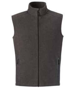 CORE365 88191T Men’s Tall Journey Fleece Vest – Heather Charcoal