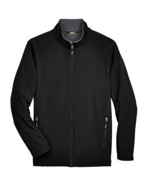 CORE365 88184T Men’s Tall Cruise Two-Layer Fleece Bonded Soft Shell Jacket – Black