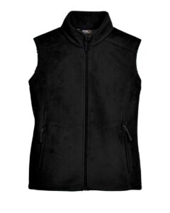 CORE365 78191 Women’s Journey Fleece Vest – Black
