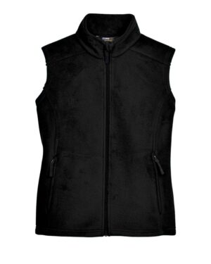 CORE365 78191 Women’s Journey Fleece Vest – Black