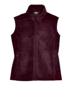CORE365 78191 Women’s Journey Fleece Vest – Burgundy