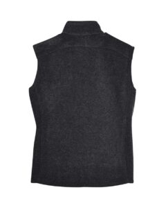 CORE365 78191 Women’s Journey Fleece Vest – Heather Charcoal (back)