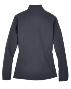 CORE365 78184 Women’s Cruise Two-Layer Fleece Bonded Soft Shell Jacket – Carbon (back)