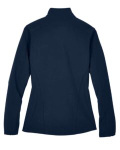 CORE365 78184 Women’s Cruise Two-Layer Fleece Bonded Soft Shell Jacket – Classic Navy (back)