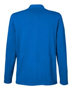 Devon & Jones DP125W Women’s Raleigh Stretch Cardigan – French Blue (back)