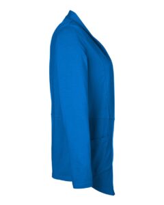 Devon & Jones DP125W Women’s Raleigh Stretch Cardigan – French Blue (side)