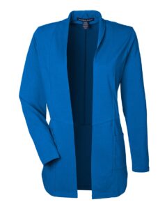 Devon & Jones DP125W Women’s Raleigh Stretch Cardigan – French Blue