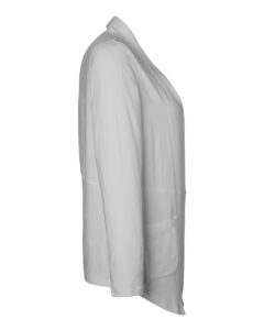 Devon & Jones DP125W Women’s Raleigh Stretch Cardigan – Grey (side)